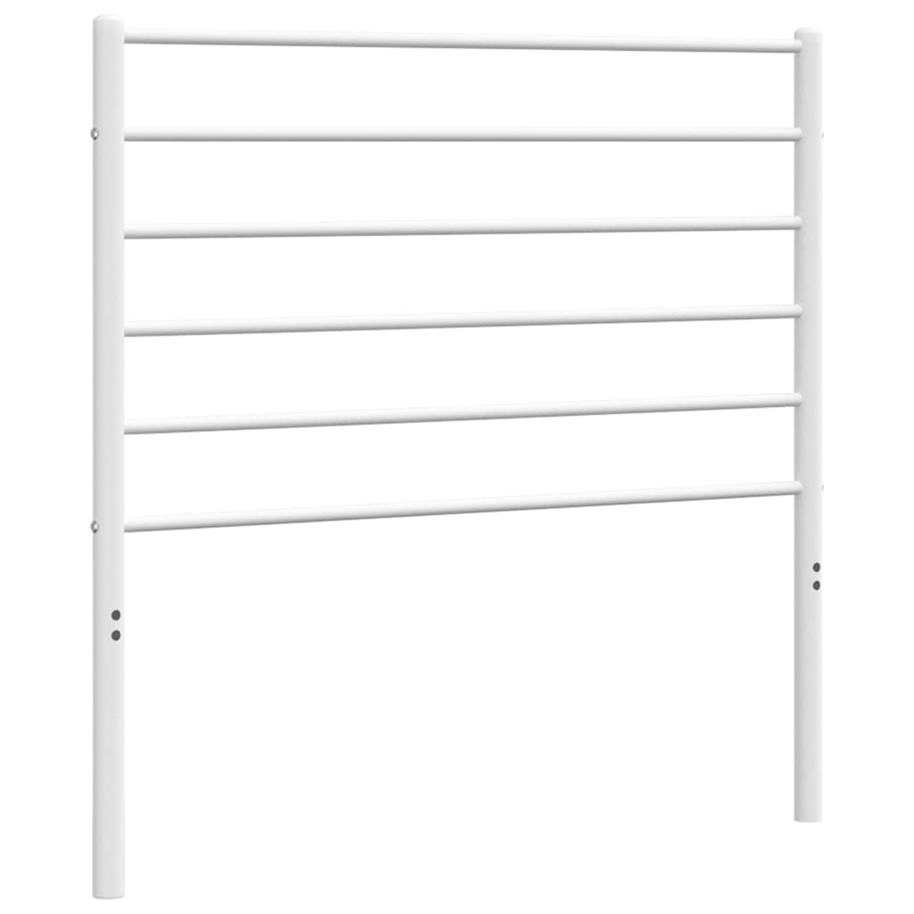 Headboard | White | Powder-Coated Steel | Single Bed Headboard | Durable