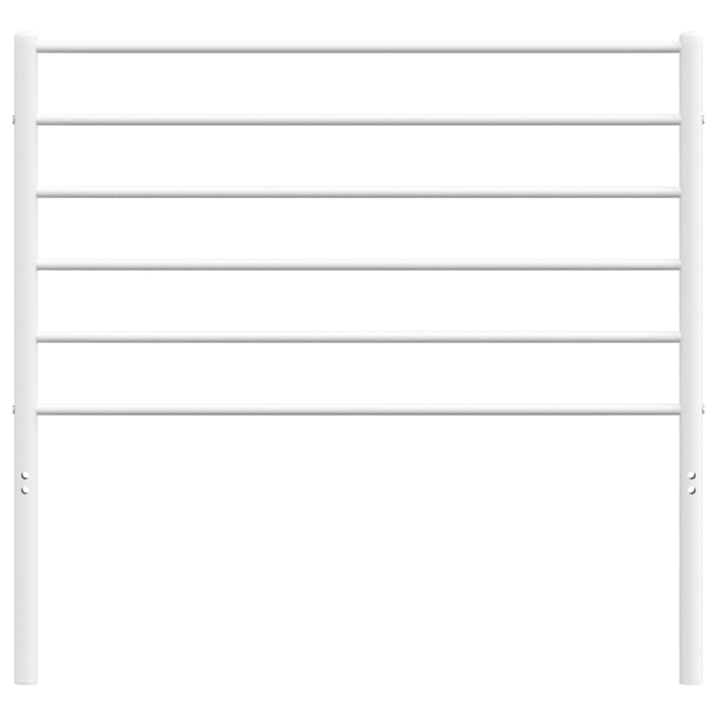 Headboard | White | Powder-Coated Steel | Single Bed Headboard | Durable