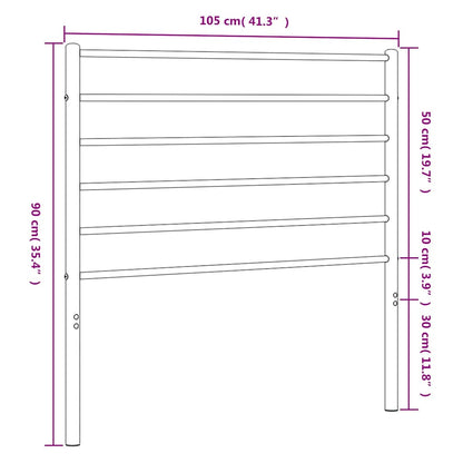 Headboard | White | Powder-Coated Steel | Single Bed Headboard | Durable