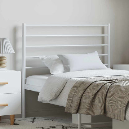Headboard | White | Powder-Coated Steel | Single Bed Headboard | Durable