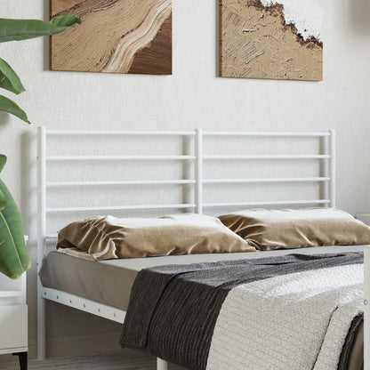 Headboard | White | Powder-Coated Steel | For 120 cm wide bed | Durable