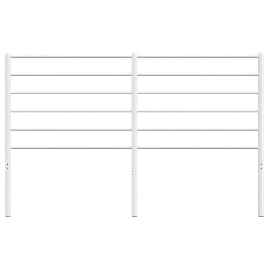 Headboard | White | Steel | Fits 135 cm bed | Durable | Bed Headboard