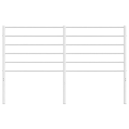Headboard | White | Steel | Fits 135 cm bed | Durable | Bed Headboard