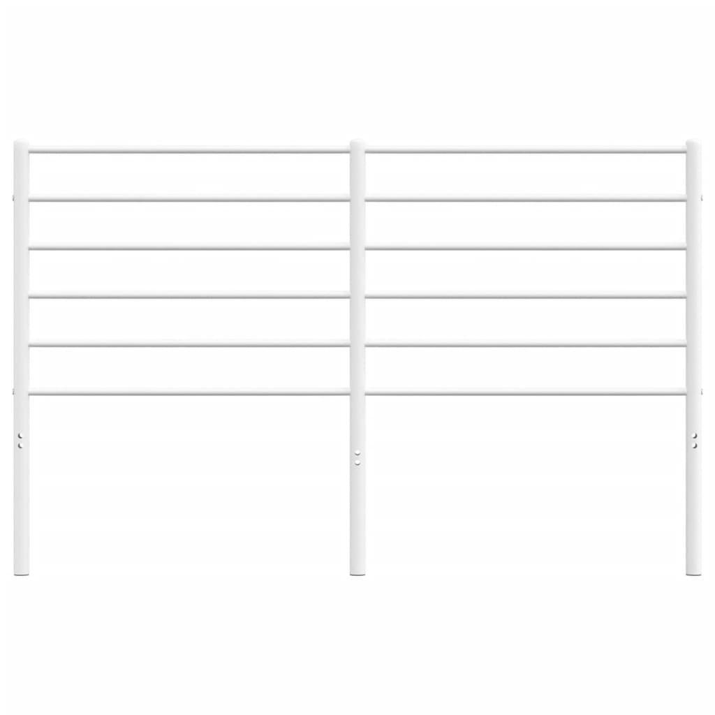 Headboard | White | Powder-Coated Steel | 160 cm mattress width | Durable