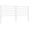 Metal Headboard White 193 cm
