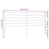 Metal Headboard White 193 cm