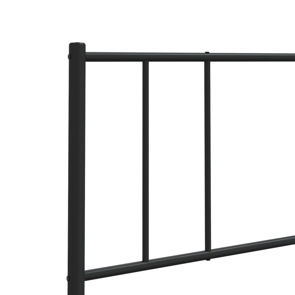 Metal Replace Headboard Black 80 cm