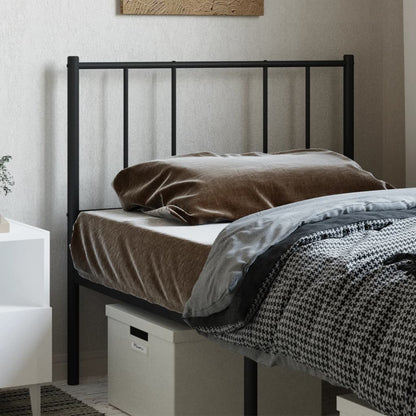 Metal Replace Headboard Black 80 cm