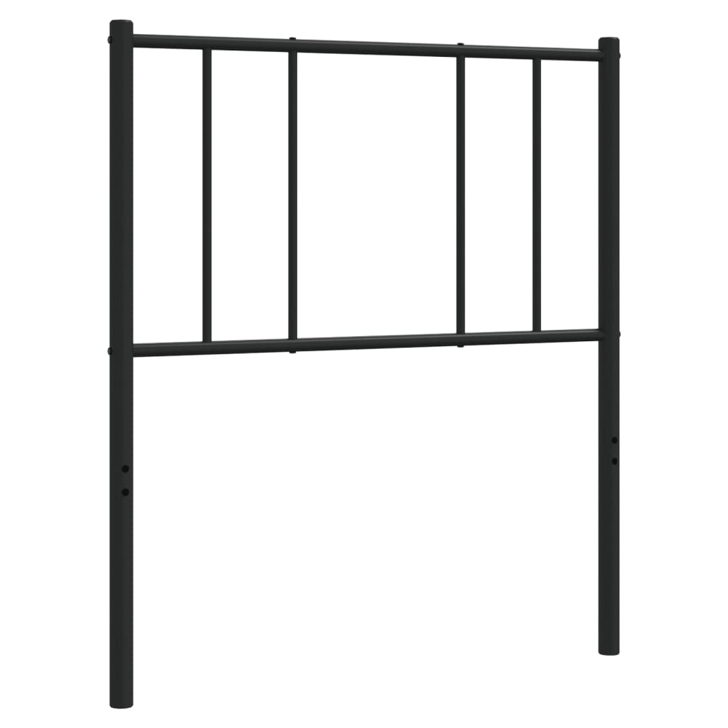 Metal Replace Headboard Black 107 cm