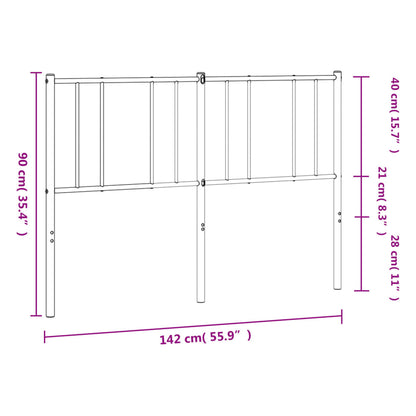 Metal Replace Headboard White 135 cm