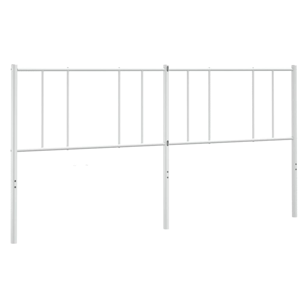 Headboard | White | Powder-Coated Steel | 180 cm wide for double bed