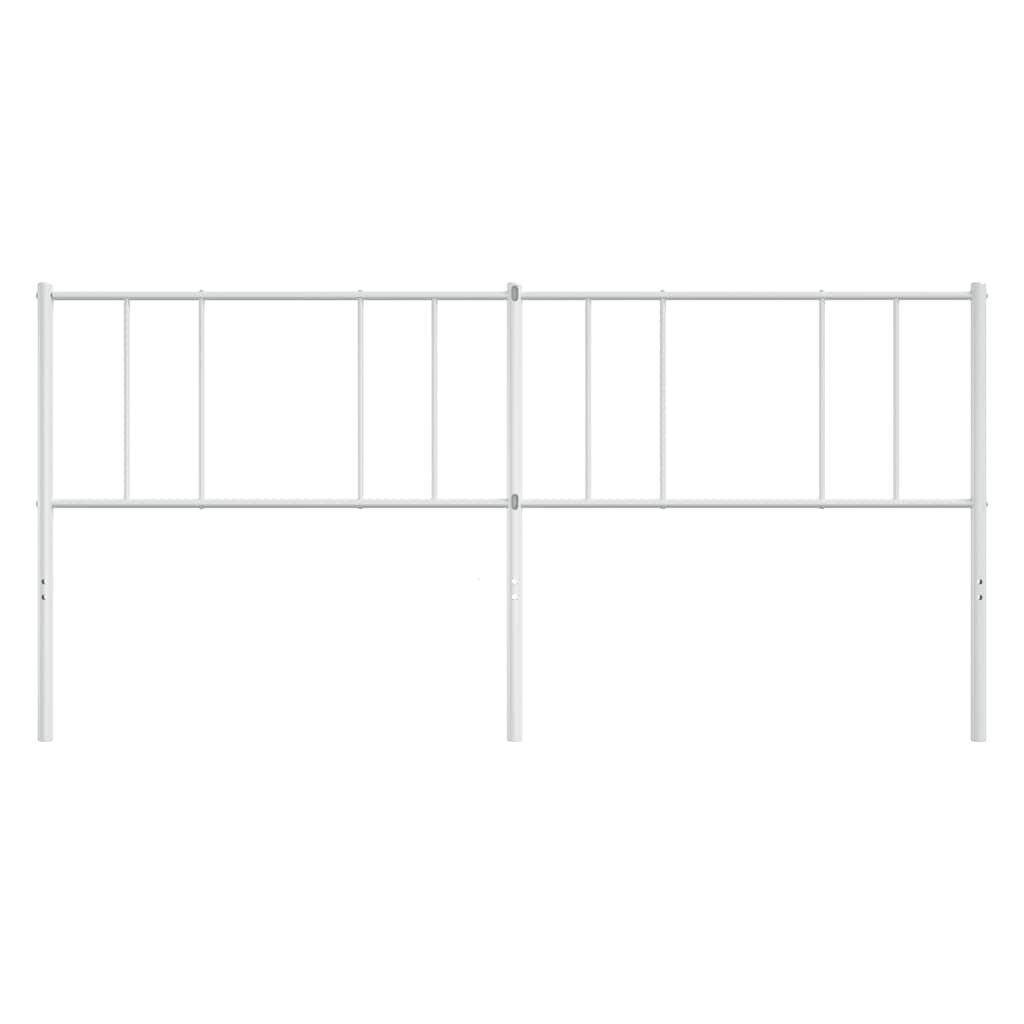 Headboard | White | Powder-Coated Steel | 180 cm wide for double bed