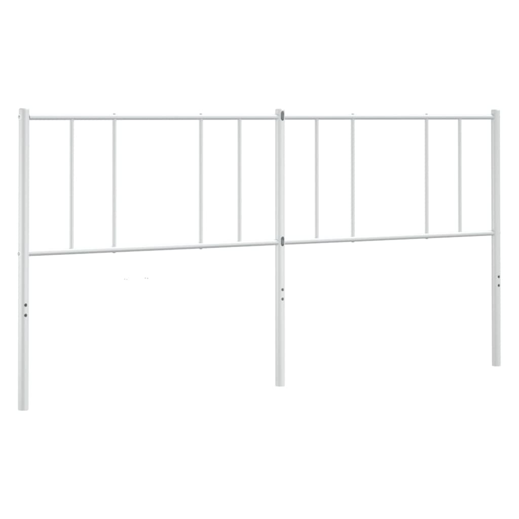 Headboard | White | Powder-Coated Steel | Double | Tough | Headboard
