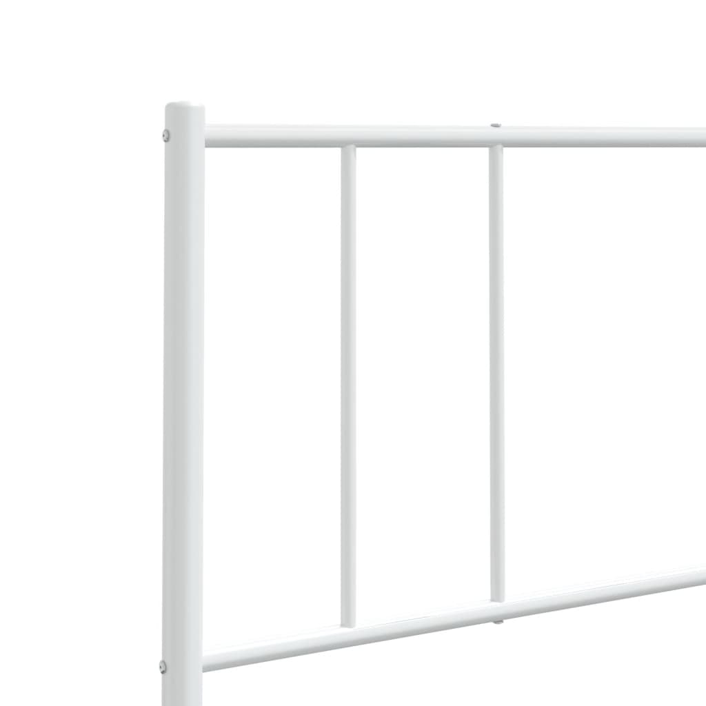 Headboard | White | Powder-Coated Steel | Double | Tough | Headboard