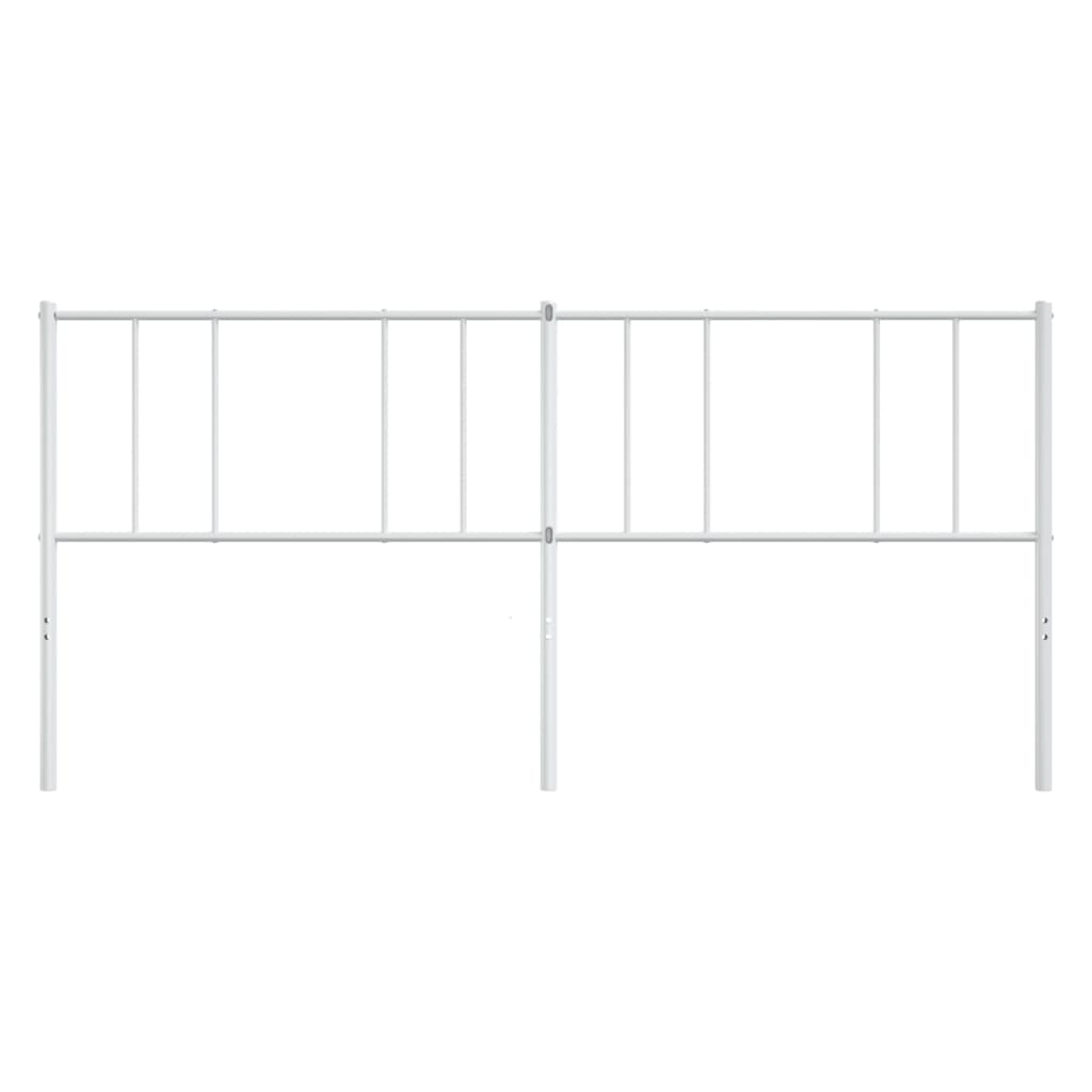 Headboard | White | Powder-Coated Steel | 200 cm |  Sturdy | Headboard