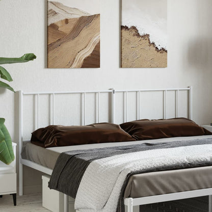 Headboard | White | Powder-Coated Steel | 200 cm |  Sturdy | Headboard