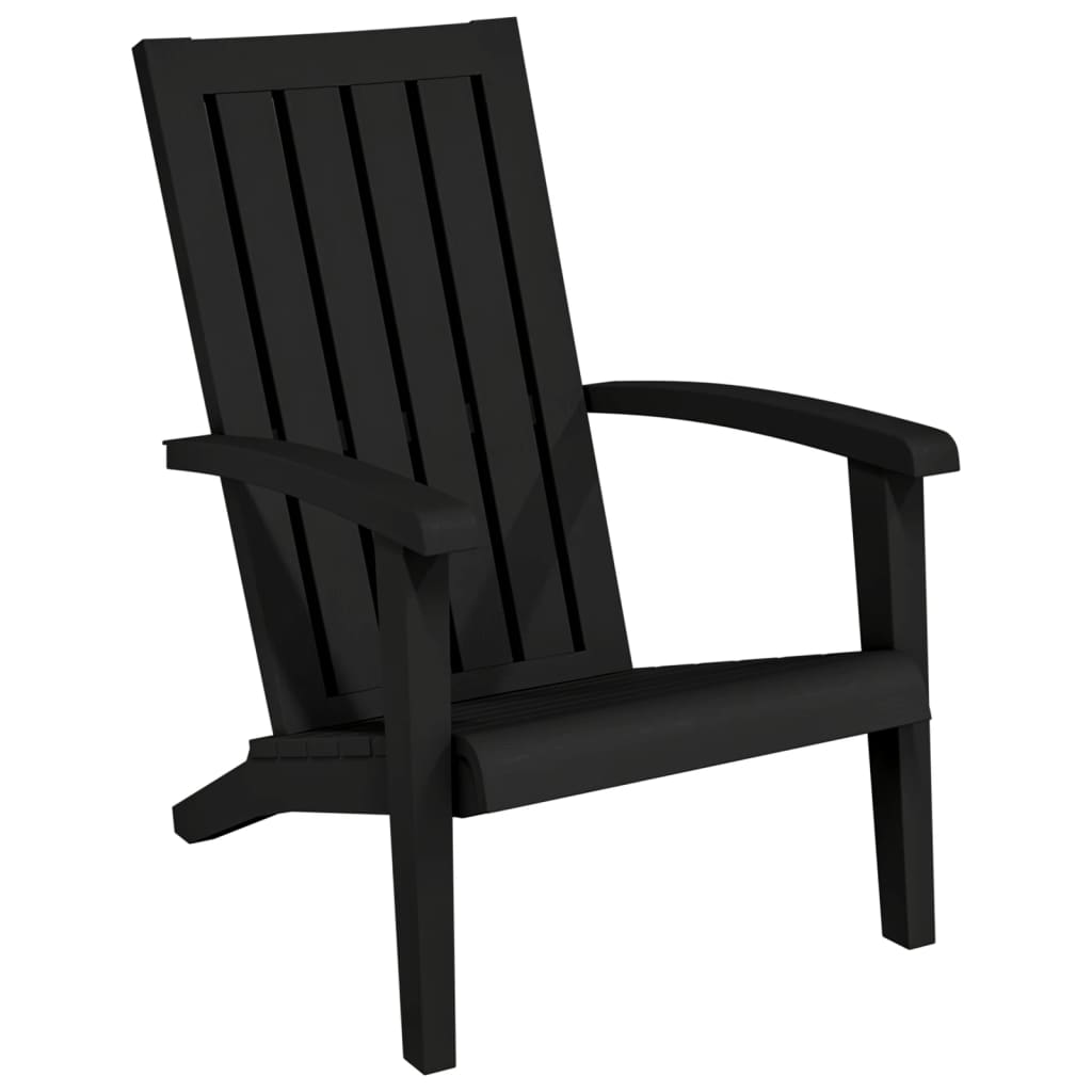 Garden Adirondack Chair | Black | Polypropylene (PP) | Standard