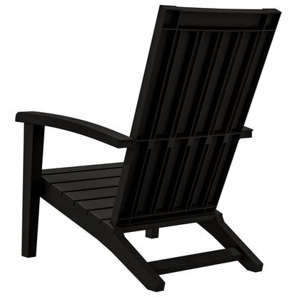 Garden Adirondack Chair | Black | Polypropylene (PP) | Standard