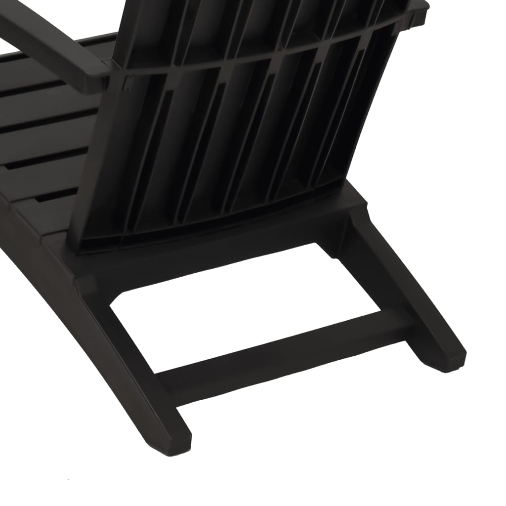 Garden Adirondack Chair | Black | Polypropylene (PP) | Standard