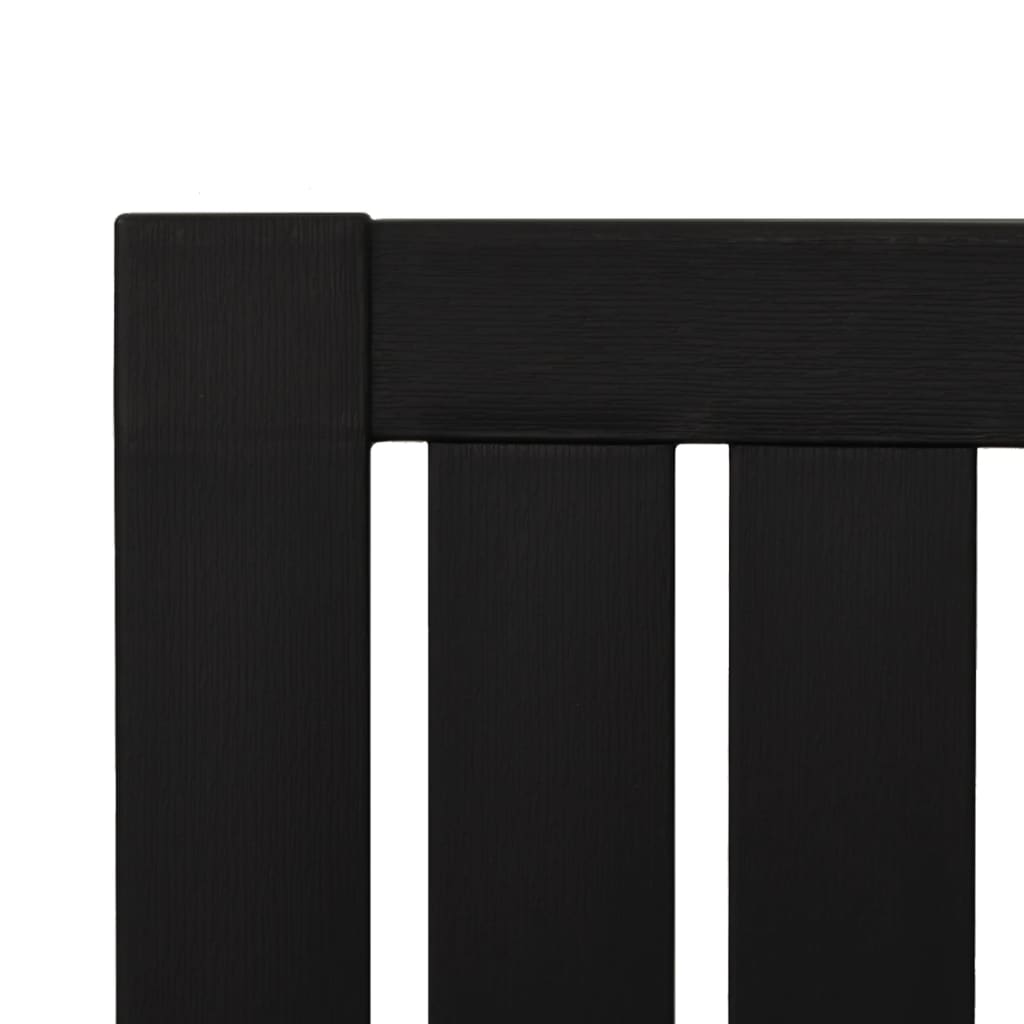 Garden Adirondack Chair Set of 2 Black Polypropylene Standard