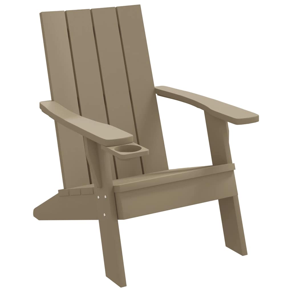 Garden Adirondack Chair | Light brown | Polypropylene (PP) | Medium