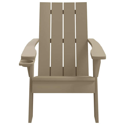 Garden Adirondack Chair | Light brown | Polypropylene (PP) | Medium