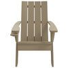 Garden Adirondack Chair Light Brown 75x88.5x89.5cm Polypropylene