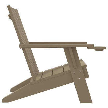 Garden Adirondack Chair | Light brown | Polypropylene (PP) | Medium