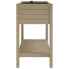 Garden Raised Bed Light Brown 110x45x79 cm Polypropylene