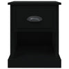 Bedside Cabinet Black 39x39x47.5 cm Engineered Wood
