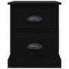 Bedside Cabinet Black 39x39x47.5 cm Engineered Wood