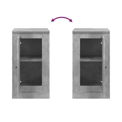 Sideboard Concrete Grey 37.5x35.5x67.5 cm Engineered Wood