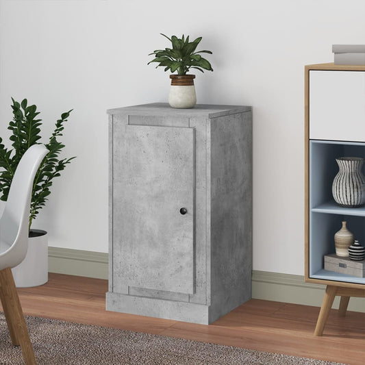 Sideboard Concrete Grey 37,5x35,5x67,5 cm Engineered Wood