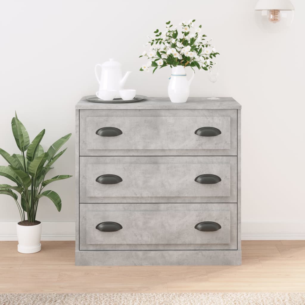 Sideboard | Concrete Grey | Engineered wood | 70 cm x 35.5 cm x 67.5 cm