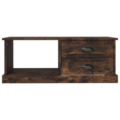 Coffee Table Smoked Oak 90x50x35 cm Engineered Wood