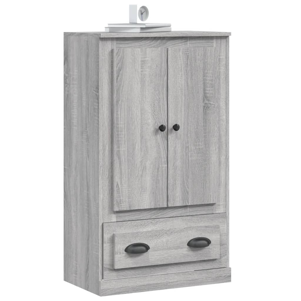 Highboard Grey Sonoma 60x35.5x103.5 cm Engineered Wood