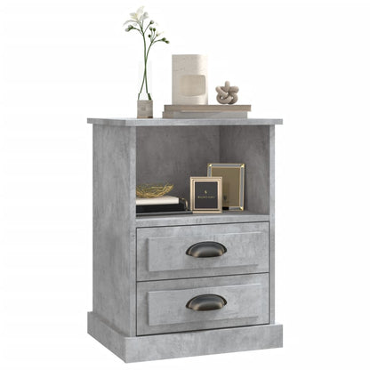 Bedside Cabinet Concrete Grey 43x36x60 cm