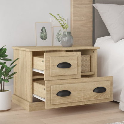 Bedside Cabinet Sonoma Oak 60x39x45 cm