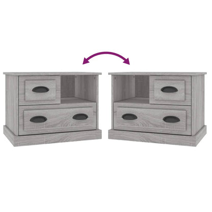 Bedside Cabinet Grey Sonoma 60x39x45 cm