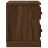 Bedside Cabinet Brown Oak 60x35.5x45 cm