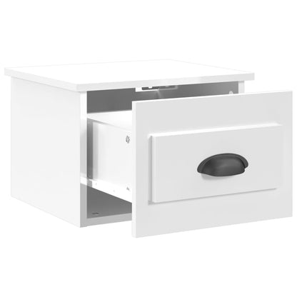 Wall-mounted Bedside Cabinets 2 pcs High Gloss White 41.5x36x28cm