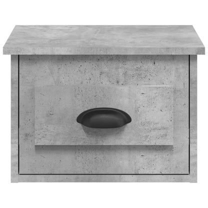 Wall-mounted Bedside Cabinets 2 pcs Concrete Grey 41.5x36x28cm