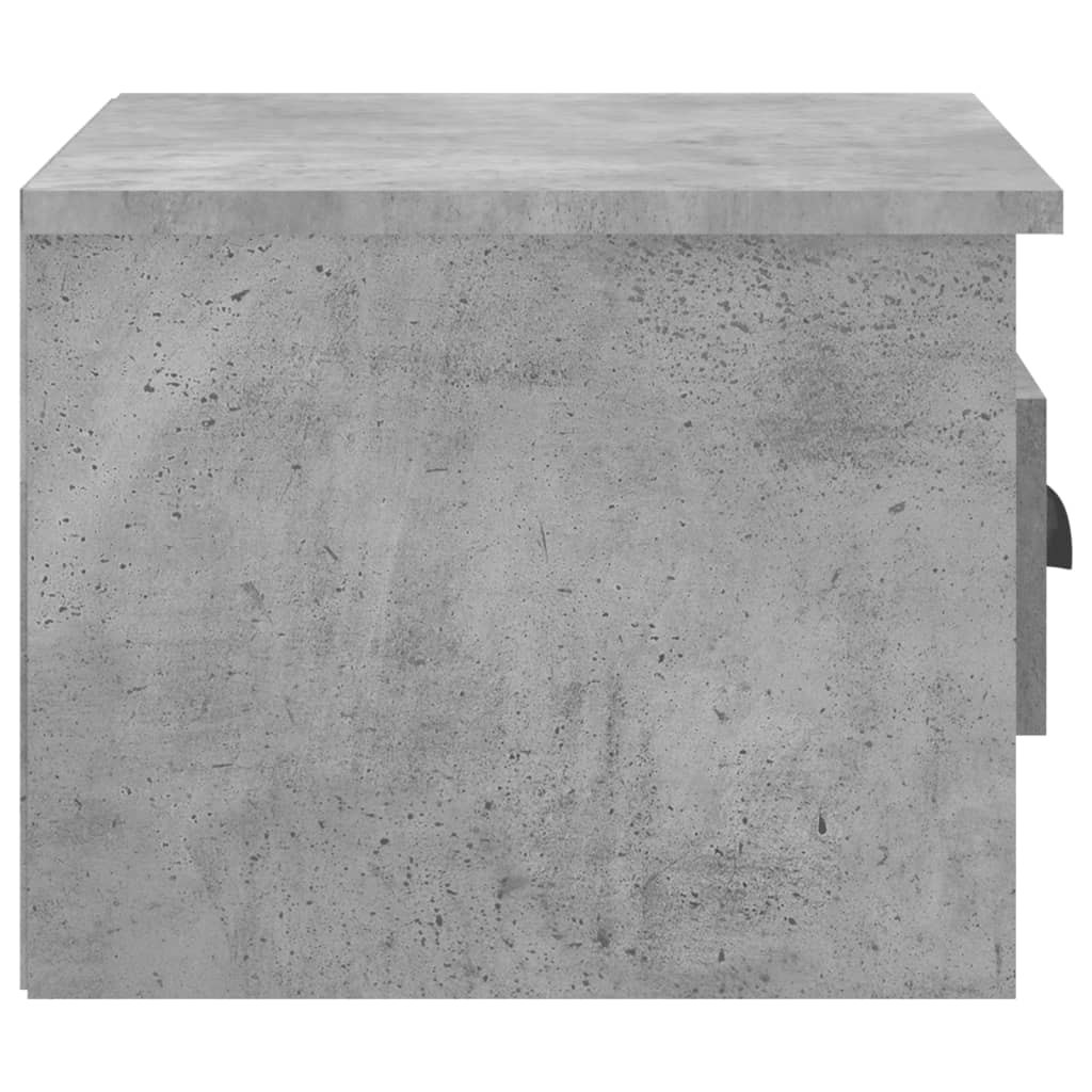 Wall-mounted Bedside Cabinets 2 pcs Concrete Grey 41.5x36x28cm