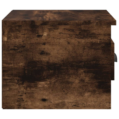 Wall-mounted Bedside Cabinet Smoked Oak 41.5x36x28cm