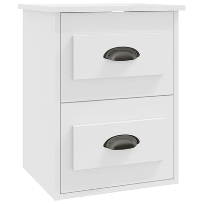 Wall-mounted Bedside Cabinets 2 pcs White 41.5x36x53cm