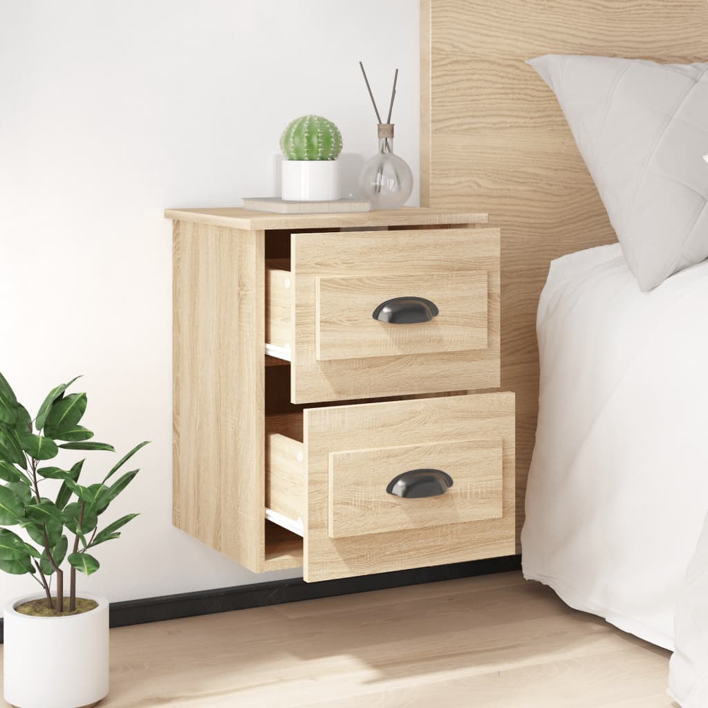 Wall-mounted Bedside Cabinet Sonoma Oak 41.5x36x53cm