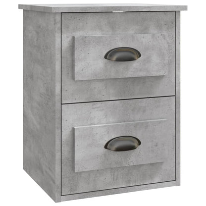 Wall-mounted Bedside Cabinet Concrete Grey 41.5x36x53cm