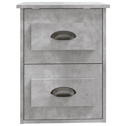 Wall-mounted Bedside Cabinets 2 pcs Concrete Grey 41.5x36x53cm