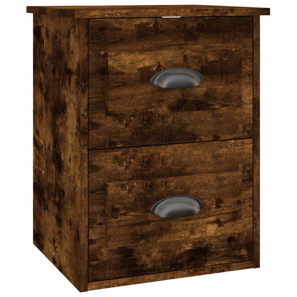 Wall-mounted Bedside Cabinets 2 pcs Smoked Oak 41.5x36x53cm