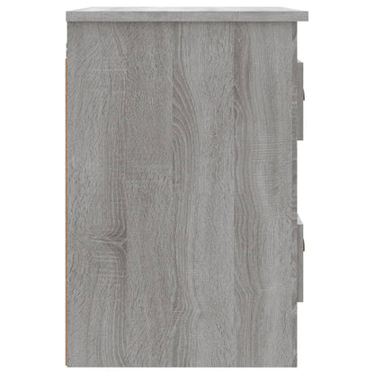 Wall-mounted Bedside Cabinet Grey Sonoma 41.5x36x53cm